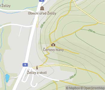 Mapa lokality Čertove hlavy