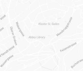 Mapa lokality Knižnica opátstva Saint Gall