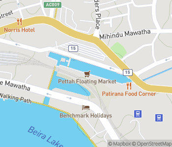Mapa lokality Plávajúci trh Pettah