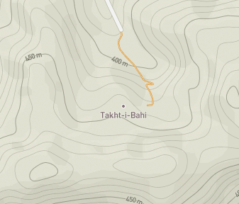 Mapa lokality Takht-i-Bahi