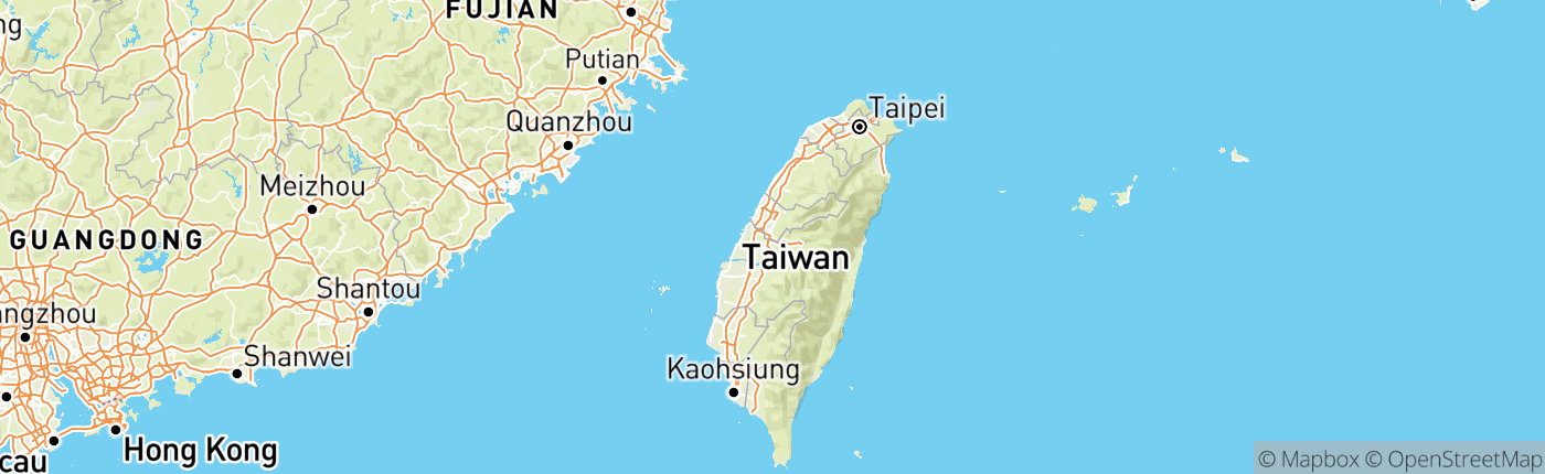 Mapa Taiwan