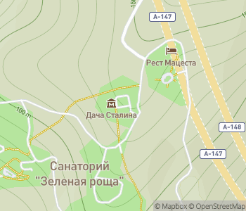 Mapa lokality Kuntsevo Dacha (rezidencia Stalina)