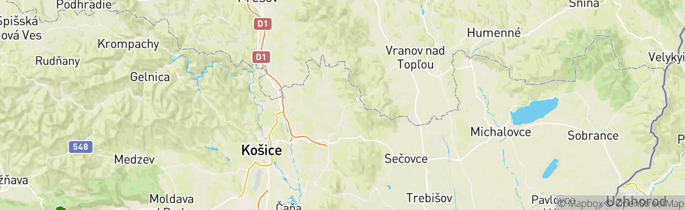 Mapa Slovensko