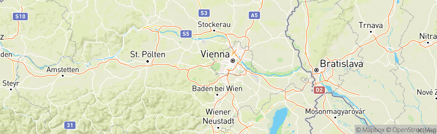 Mapa Rakúsko