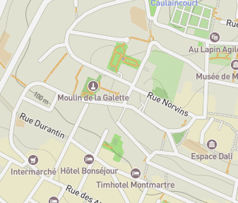 Mapa lokality Le Moulin de la Galette