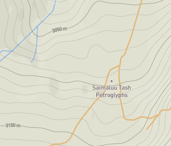 Mapa lokality Saimaluu Tash