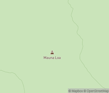 Mapa lokality Mauna Loa a Mauna Kea