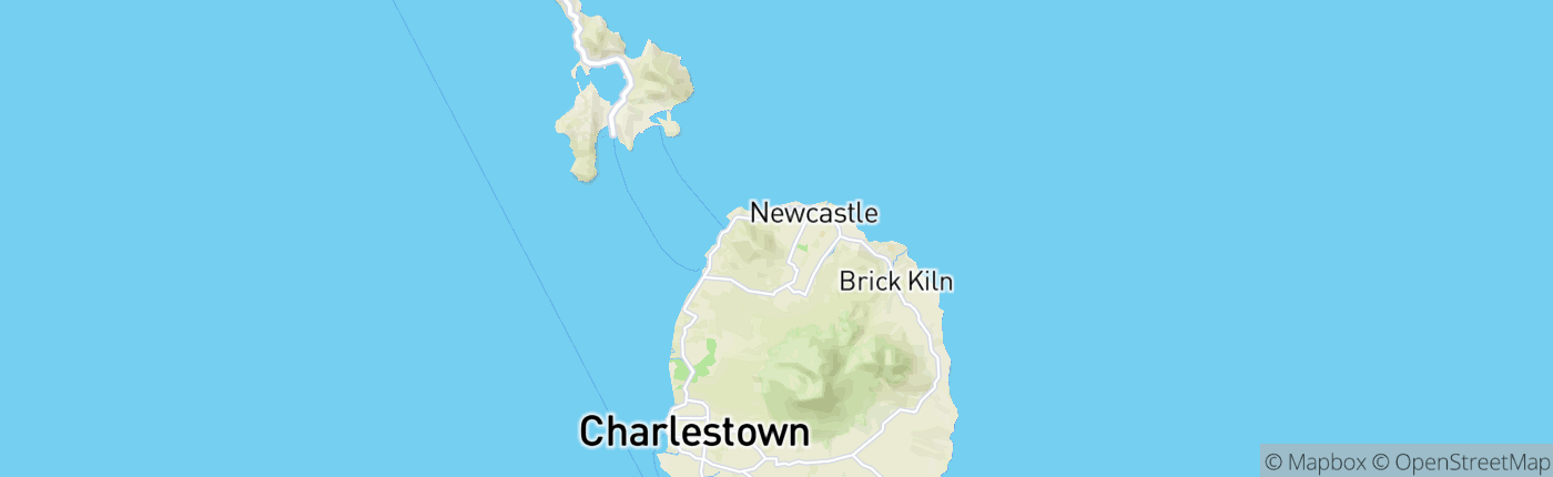 Mapa Saint Kitts and Nevis