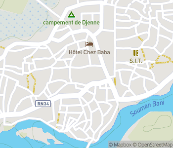 Mapa lokality Veľká mešita v Djenné