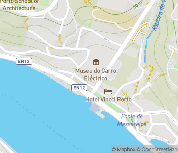 Mapa lokality Historický električkový dopravný systém a múzeum v Porte