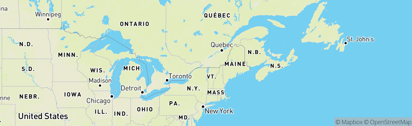 Mapa Kanada
