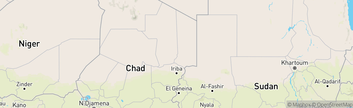 Mapa Chad
