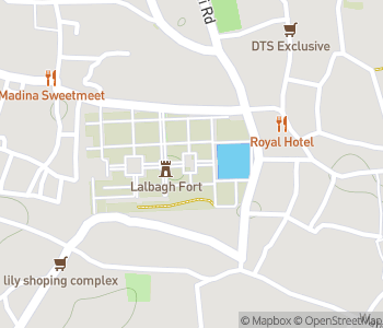 Mapa lokality Pevnosť Lalbagh