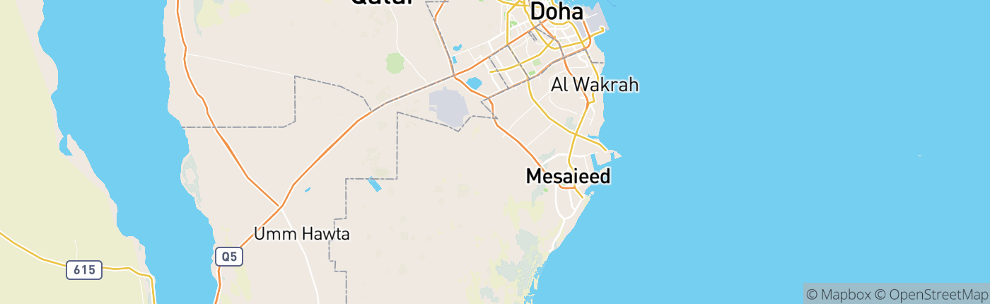 Mapa Katar