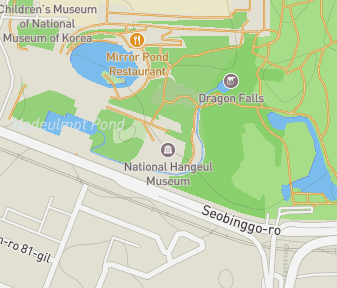Mapa lokality Národné múzeum Hangeul