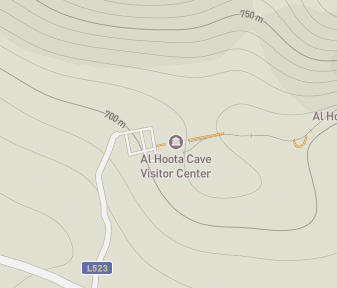 Mapa lokality Jaskyňa Al Hoota