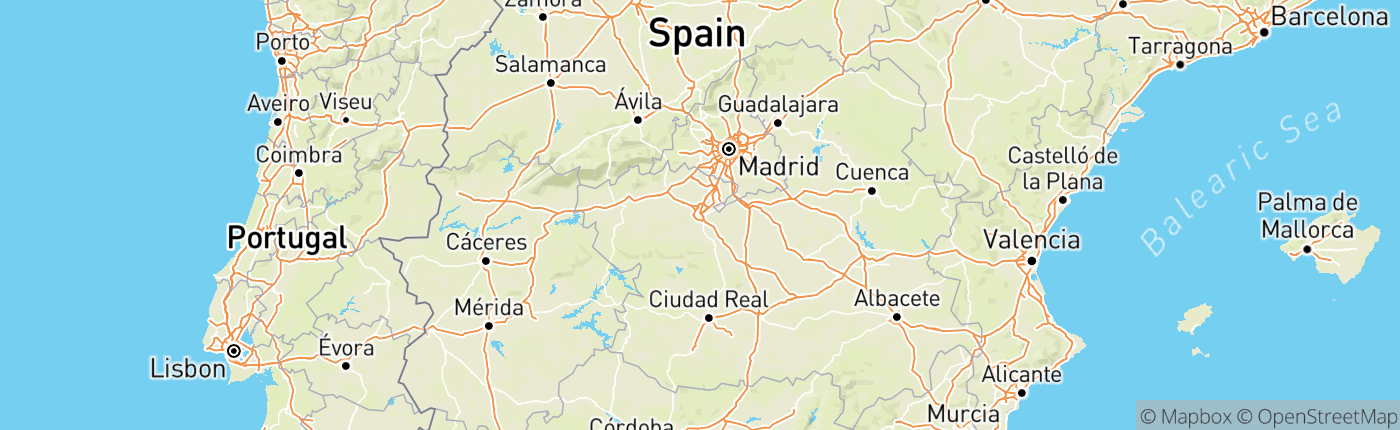 Mapa Španielsko