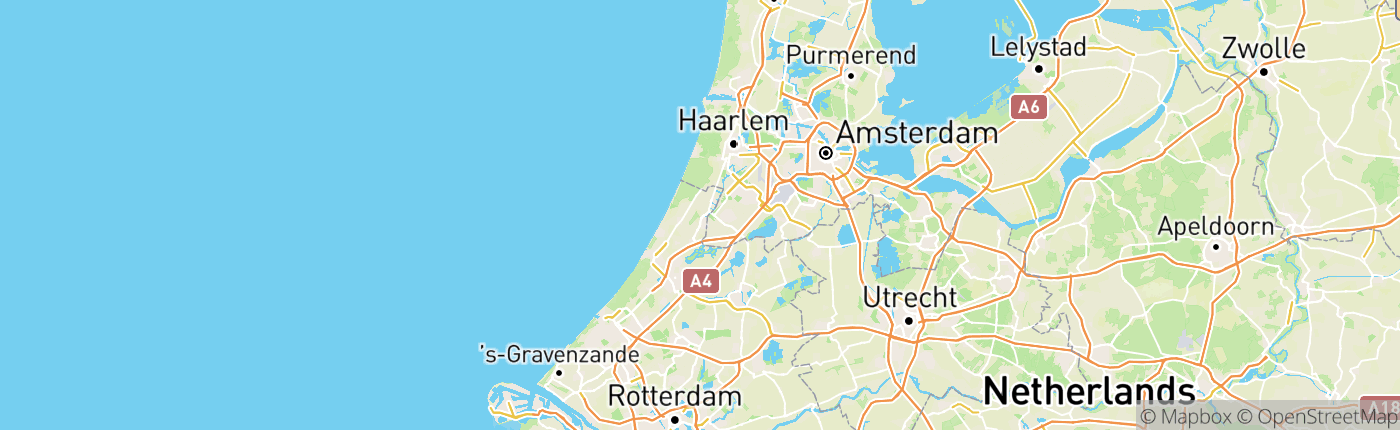 Mapa Holandsko