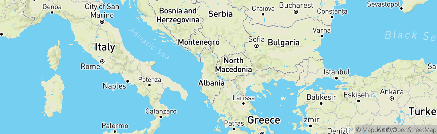 Mapa Severné Macedónsko