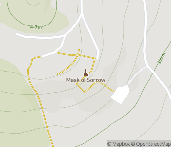 Mapa lokality Maska smútku
