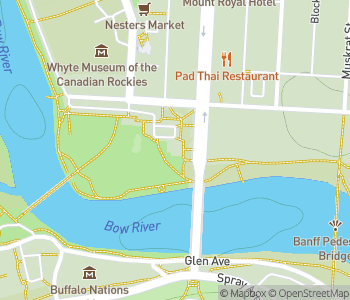 Mapa lokality Múzeum parku Banff