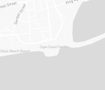 Mapa lokality Hrad Cape Coast