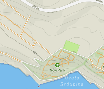 Mapa lokality Arborétum Trsteno