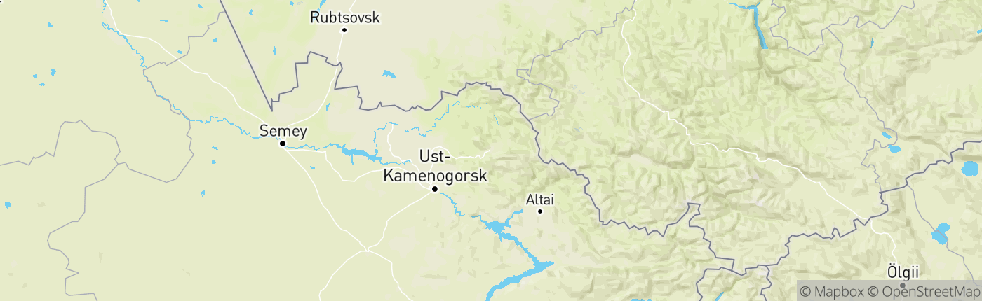Mapa Kazachstan