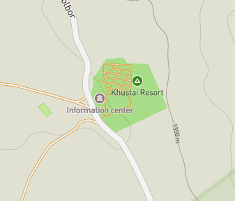 Mapa lokality Národný park Chustain Nuruu