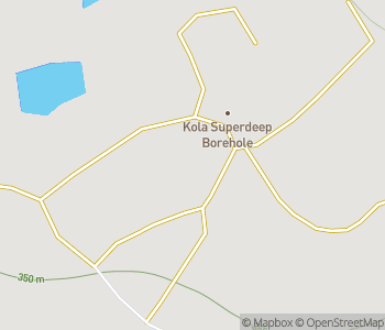Mapa lokality Kolský superhlboký vrt