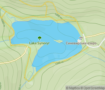 Mapa lokality Jazero Synevyr