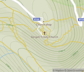Mapa lokality Kostol Najsvätejšej Trojice v Gergeti