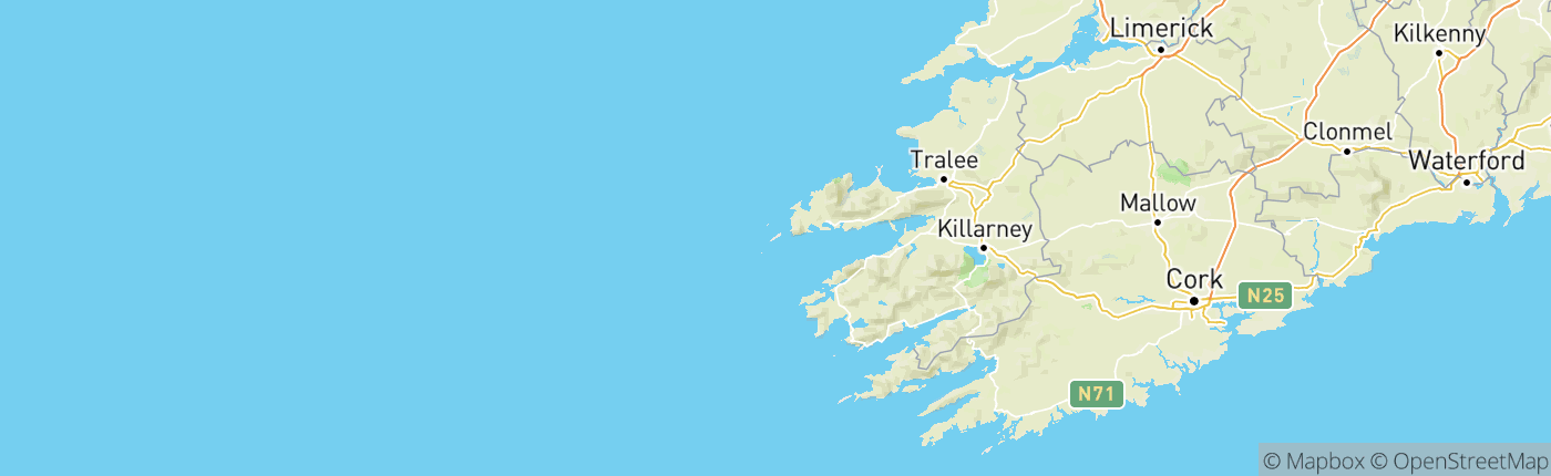 Mapa Írsko