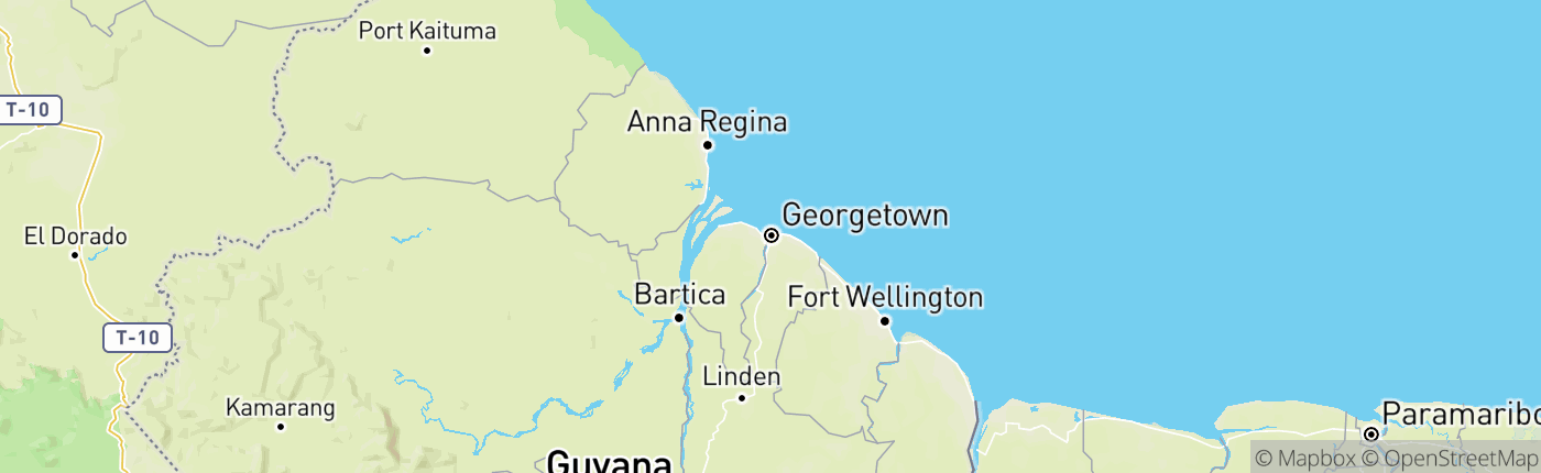 Mapa Guyana