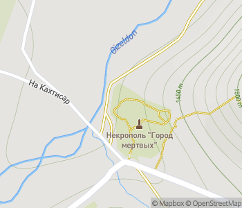 Mapa lokality Nekropola Dargavs: Mesto mŕtvych