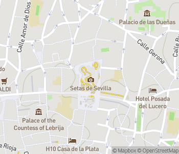 Mapa lokality Metropol Parasol