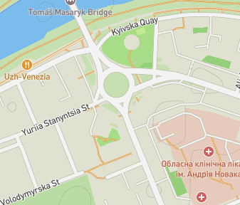 Mapa lokality Karpatská Ukrajina