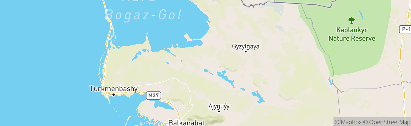 Mapa Turkmenistan