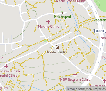 Mapa lokality Kibera
