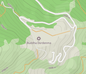 Mapa lokality Socha Budhu Dordenma