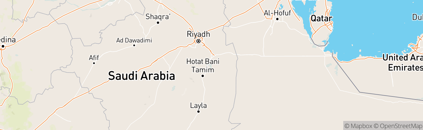 Mapa Saúdská Arábie