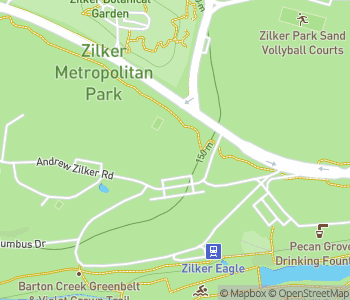 Mapa lokality Mesačné veže v Austin