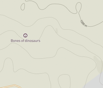 Mapa lokality Ohnivé útesy