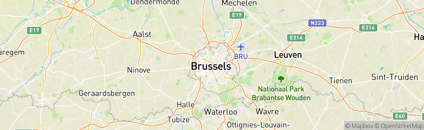 Mapa Belgicko