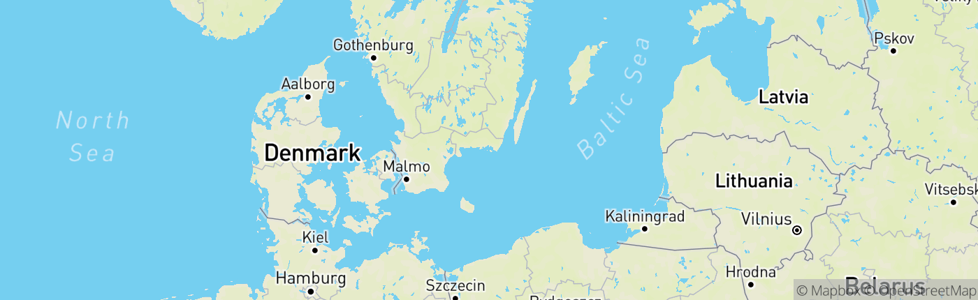 Mapa Švédsko
