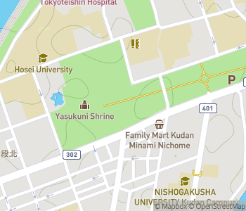 Mapa lokality Svätyňa Yasukuni a Yushukan