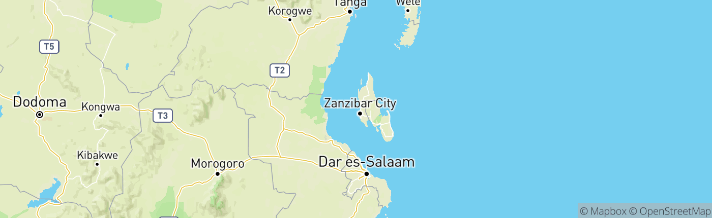 Mapa Tanzánia