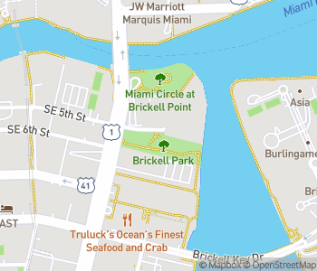 Mapa lokality Park a mauzóleum Mary Brickell
