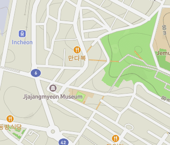 Mapa lokality Múzeum Jjajang Myeon