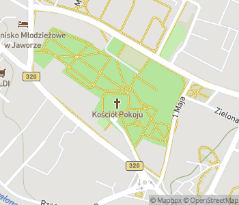Mapa lokality Kostol pokoja Jawor